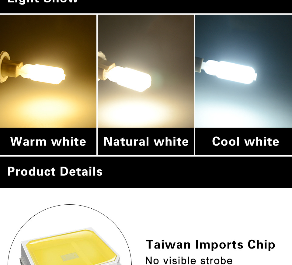 Factory Direct Supply Dimmable G9 Lamp 3W5W Corn Lamp G9Led Light Source Cross-Border E-Commerce Best-Selling Model Cross-Border Hot-Selling