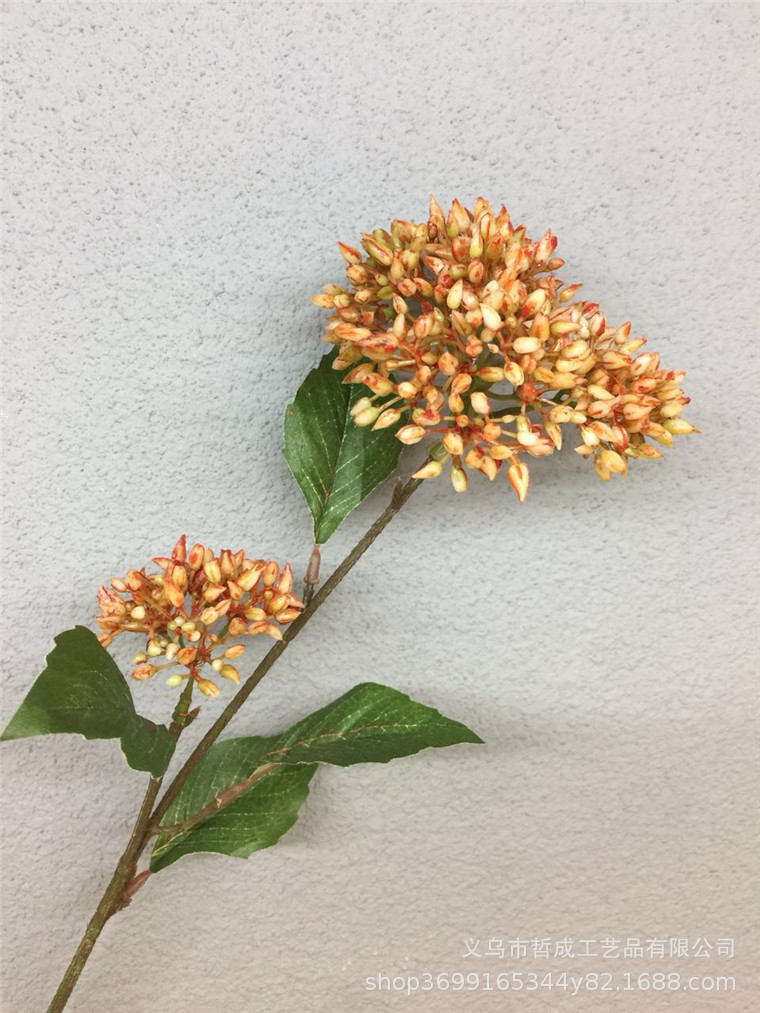 Artificial millet fruit mizilan flower arrangement accessories Milan fruit home living room interior decoration lemon fruit accessories fruit branches