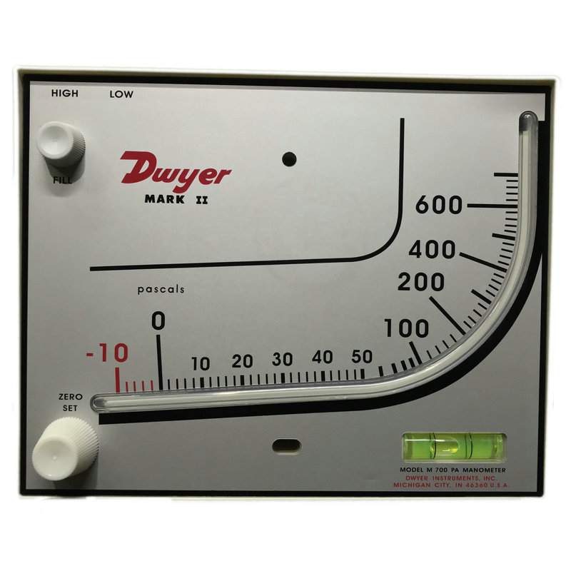 Оригинальный импортный манометр красного масла U.S. Dewell Dwyer M-700Pa, манометр отрицательного давления для разведения, приемка GMP