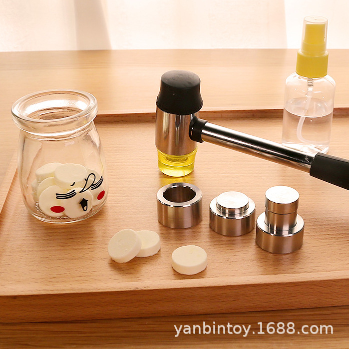 Milk Tablet Press Household Small Manual Milk Powder Milk Tablet Press Machine Making Tools Die Shake Tone Making Tablets