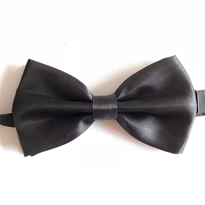 Business formal double-layer bow tie polyester silk bow knot clothing accessories men's evening wear bow tie multi-color optional