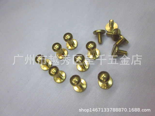 Manufacturers supply all copper environmental protection 6mm tall Heshang nipple nail DIY luggage accessories