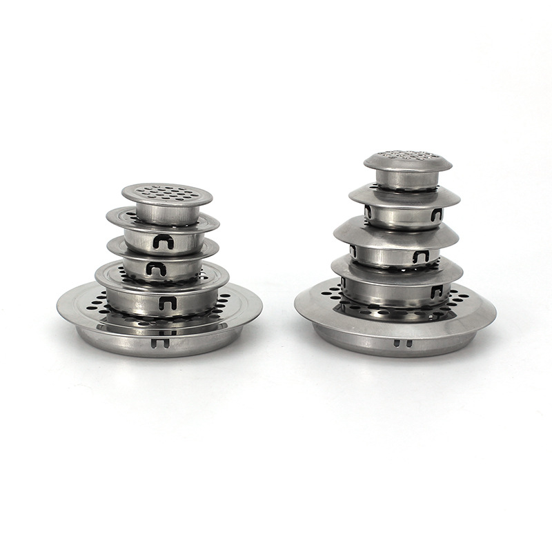 Factory Direct cabinet stainless steel vent hole round cabinet vent hole cover double-sided vent hole cooling net