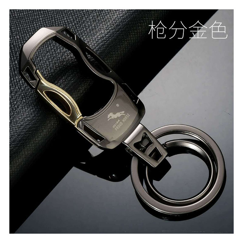 Shopkeeper recommends Aoma 0086 metal keychain men's simple car key chain waist buckle spot wholesale