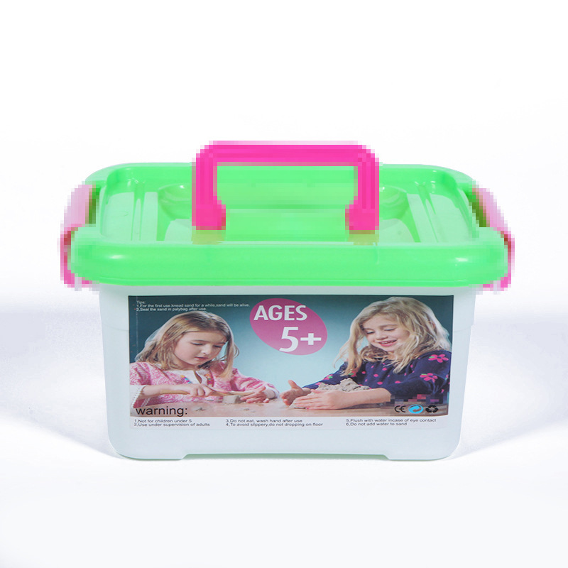 Multi-specification Plastic Portable Storage Box Children's Toy Box Laundry Bead Box Food Storage Box with Lid and Handle