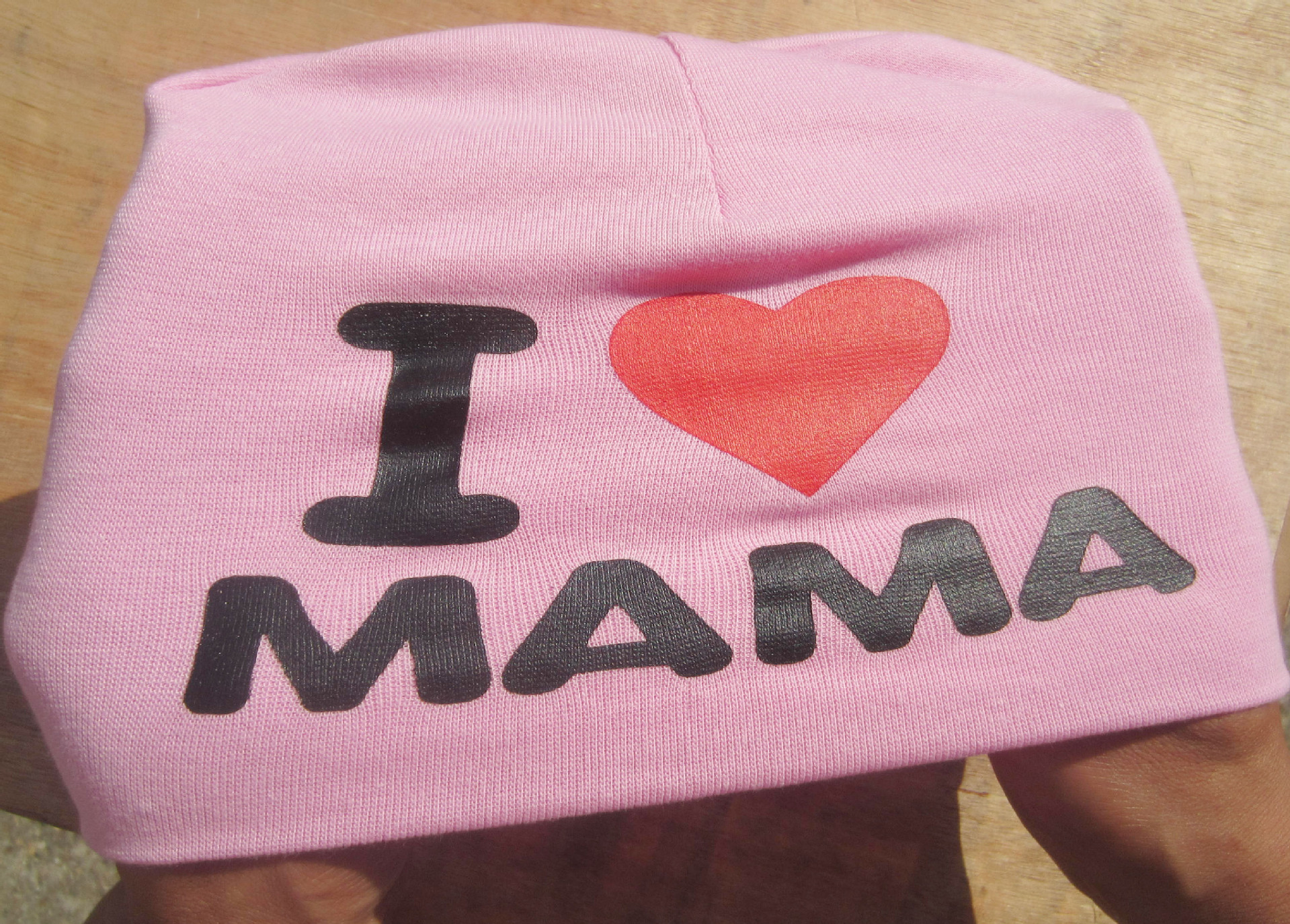 Pullover cap I love mom and dad Children's hat baby hat