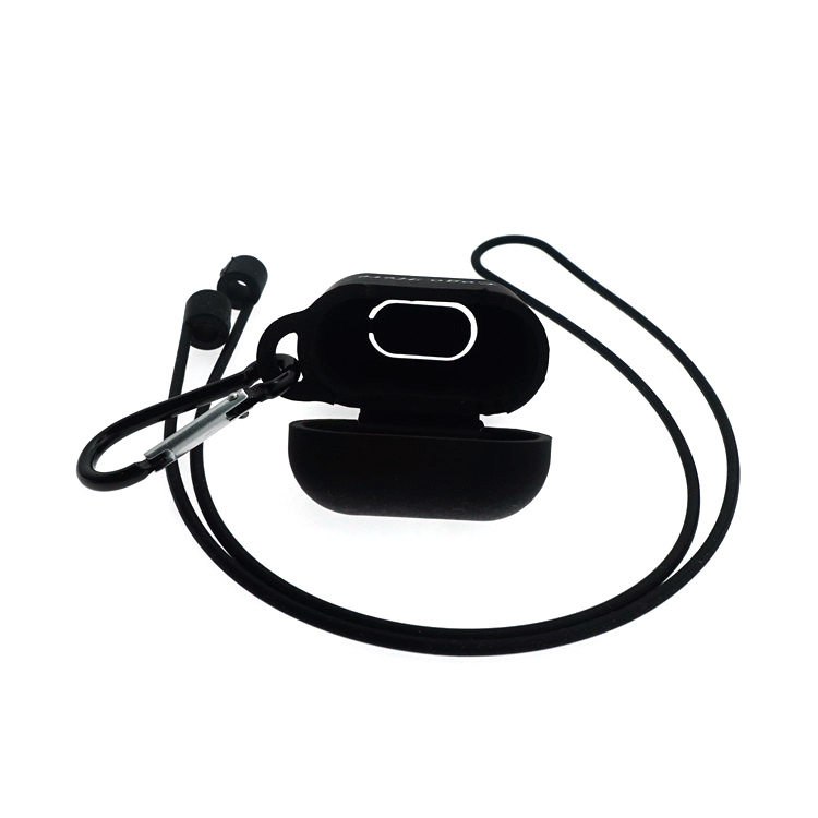 Apple Bluetooth Protective Case Thickened AirPods Protective Case Anti-Fall and Dust-Proof Hanging Buckle Bluetooth Headset Silicone Case