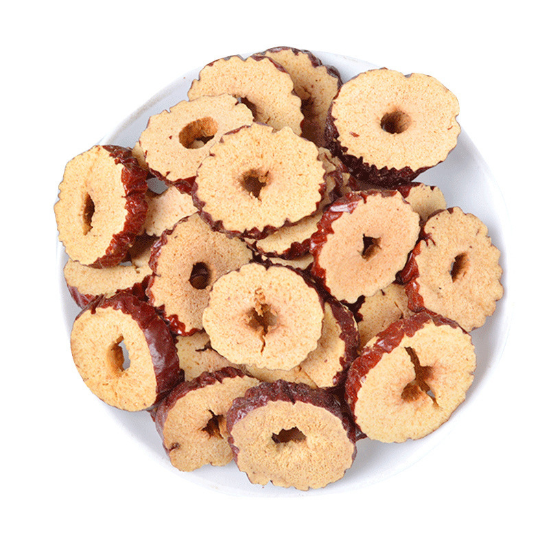 Сушеные кольца жужубы Роучан Синьцзян, безкосточковые кольца красного жужубы, ломтики красного жужубы, закуски, чай, добавки к пище