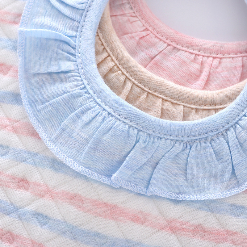 Silver Spoon Autumn and Winter New Style Slip Wipe Warm Cotton Bib 360 Bib Waterproof Bib Baby Slip Wai