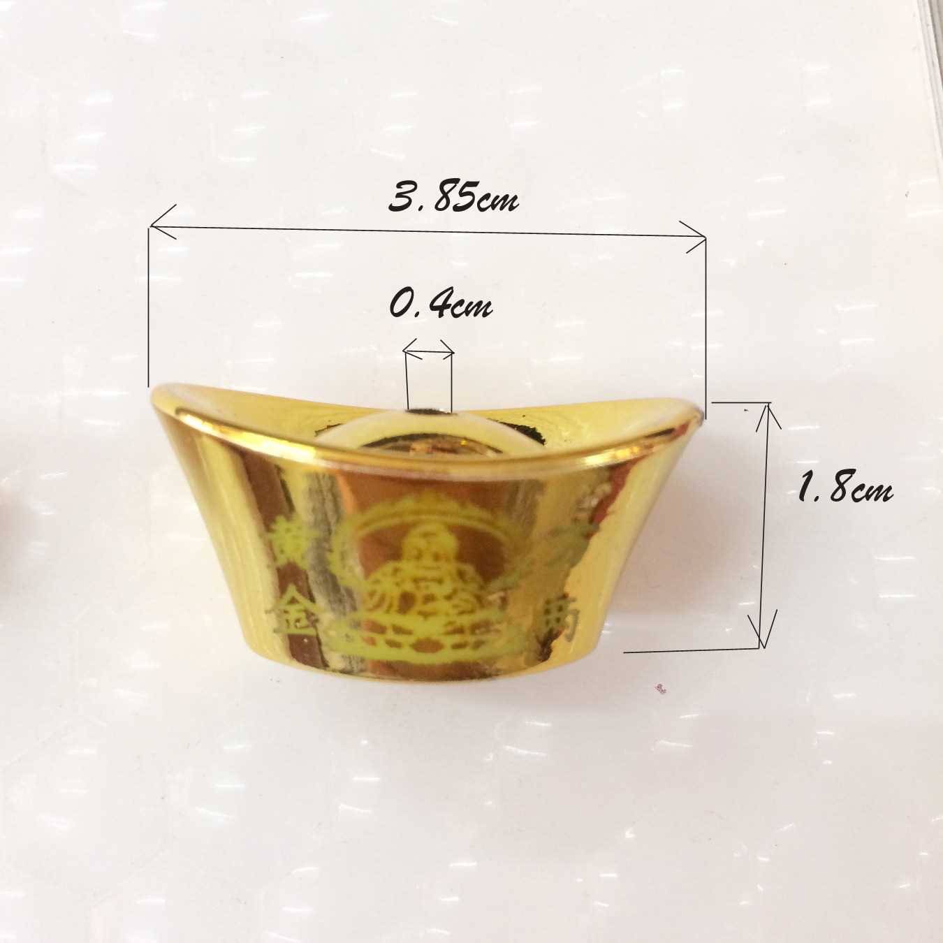 Chinese Knot Festive Supplies Car Hanging Keychain Accessories Plastic Gold Ingot