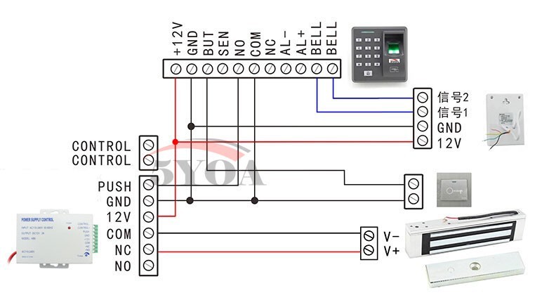 180kg magnetic lock with signal feedback single door electromagnetic lock 180kg access lock magnetic lock
