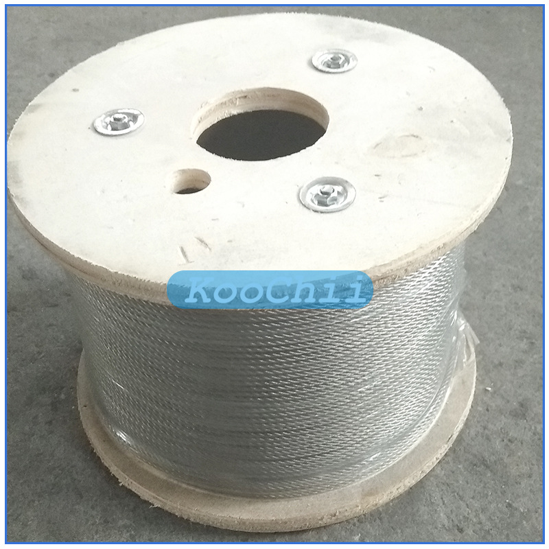 304 нержавеющий стальной трос 7*19 6 8 10 12 14 16 20мм противоржавый противовращающий пластиковый покрытый