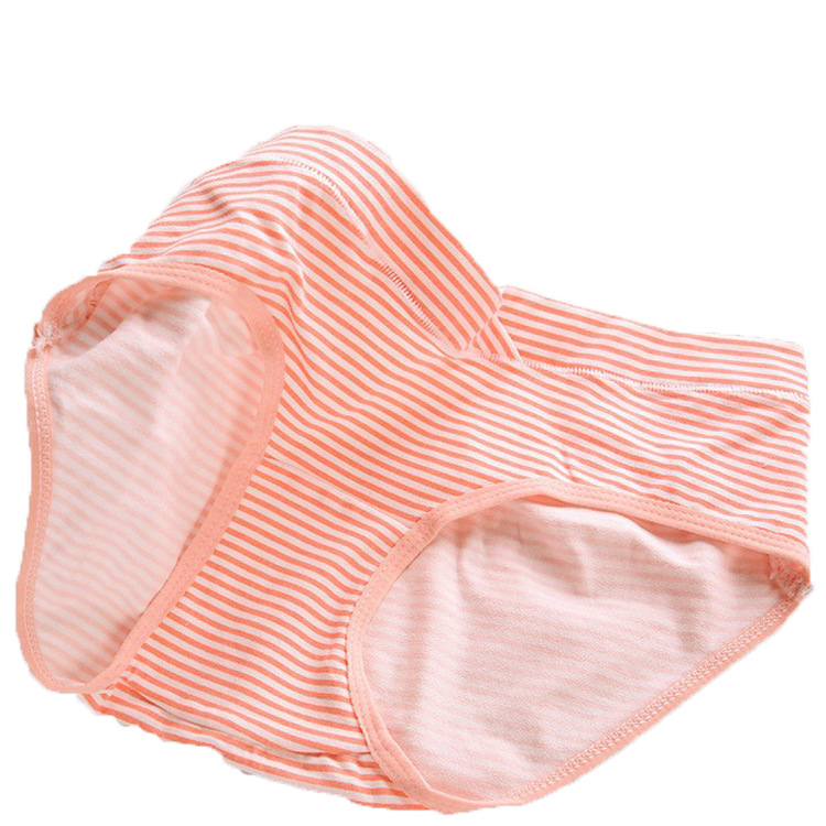 Factory wholesale pregnant women low waist breathable triangle cotton underwear women's large size belly mommy Taobao supply 4 Pack