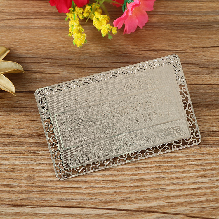 High-Grade Metal Cut Out Card Magnetic Stripe Card Membership Card Vip Card