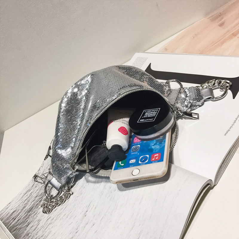 New Color Sequin Bag Women's Crossbody Bag Shoulder Bag Waist Bag Mermaid Women's Satchel Cosmetic Bag Trendy