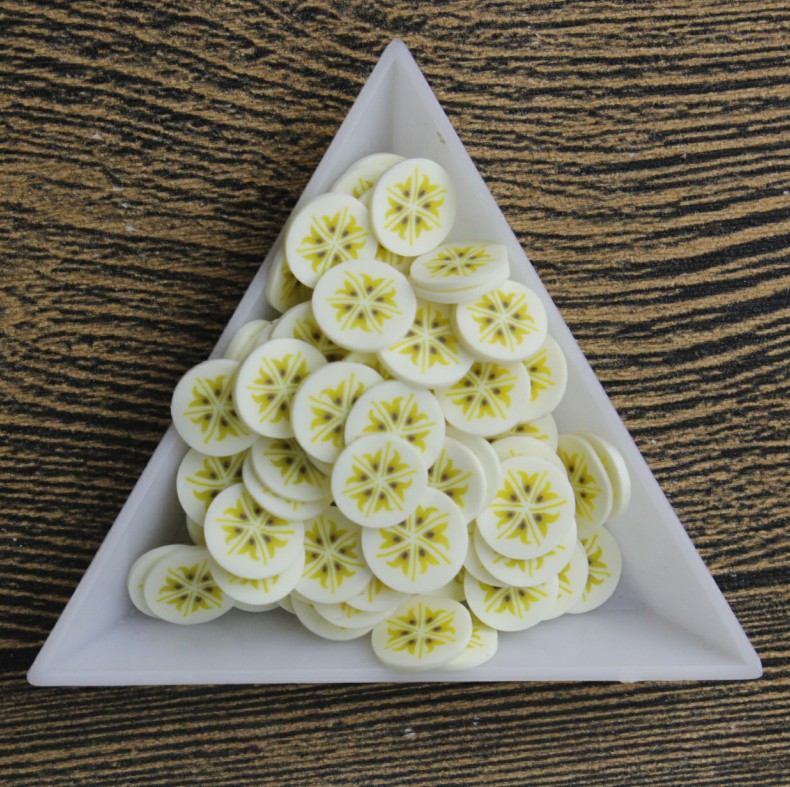 Simulation fruit slice pvc soft pottery slice DIY handmade clay cream glue slime simulation cake