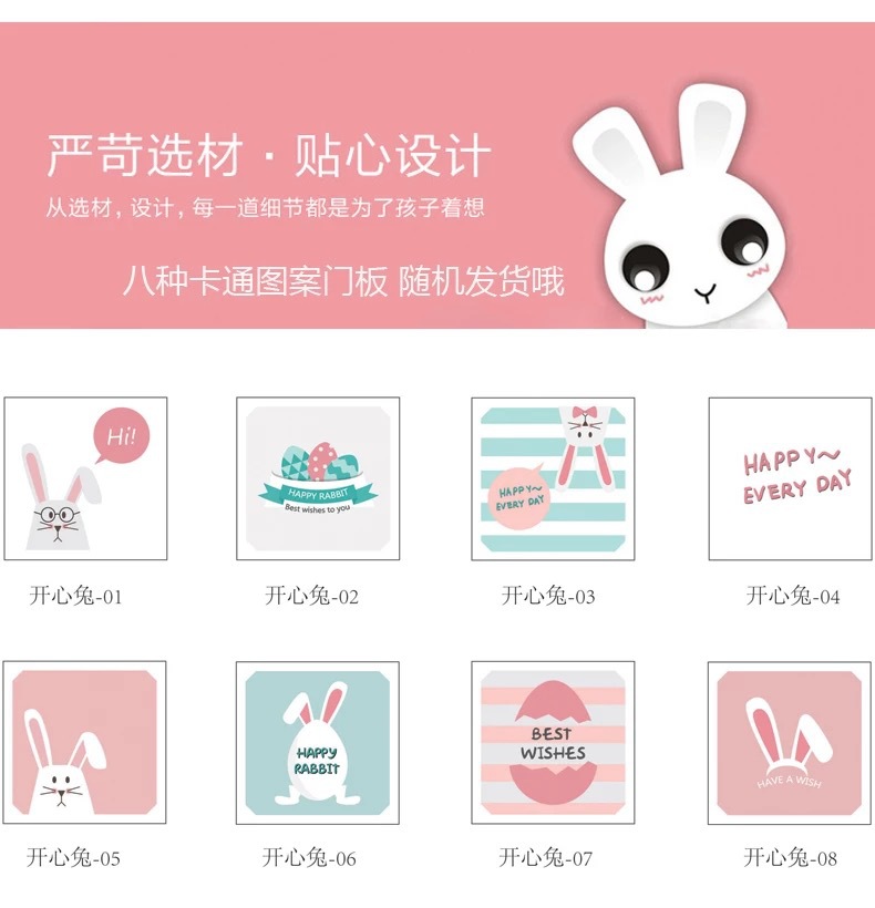 Rental Wardrobe Cartoon Baby Wardrobe Assembly Elegant Purple Cute Rabbit Economical Children's Locker