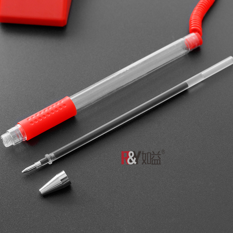 Desk pen custom logo fixed signature pen bank counter pen custom advertising desktop paste gel pen custom-made