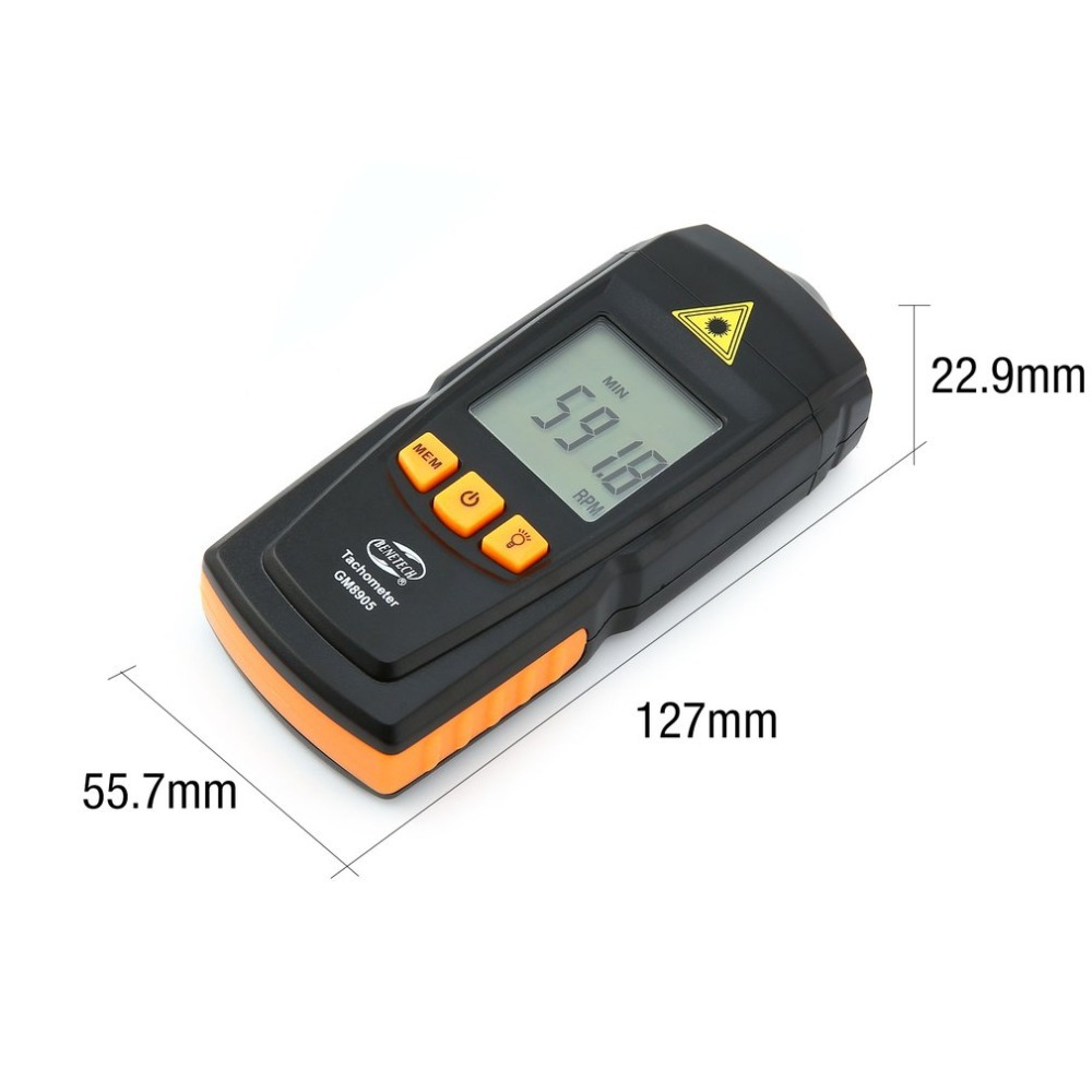 Standard intelligence GM8905 laser tachometer non-contact photoelectric tachometer engine digital speed measurement
