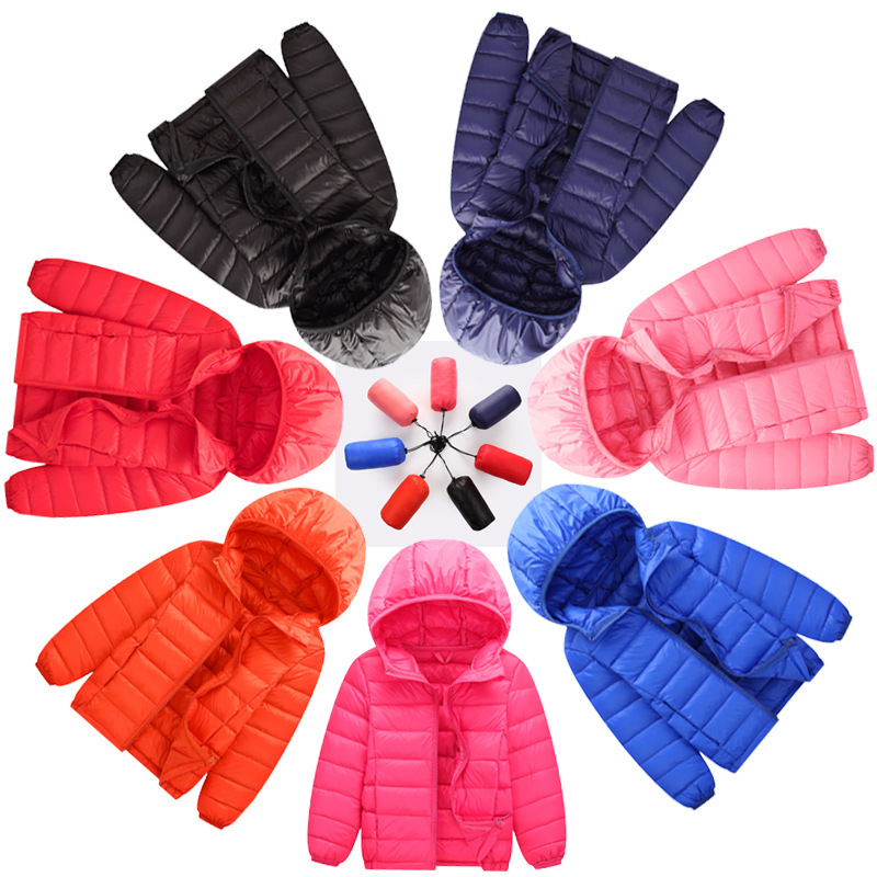 Новая детская утепленная одежда для осени и зимы легкий пуховик для детей