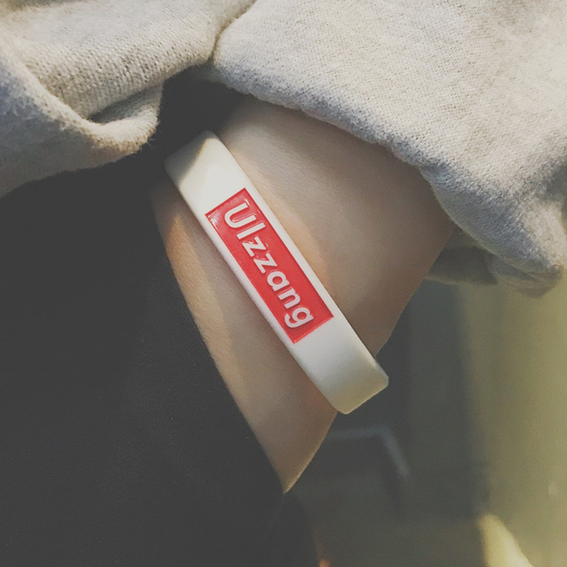European and American Trendy Brand Sports Men's and Women's Silicone Basketball Bracelets Energy Stylish Simple Student Ulzzang Letter Couple