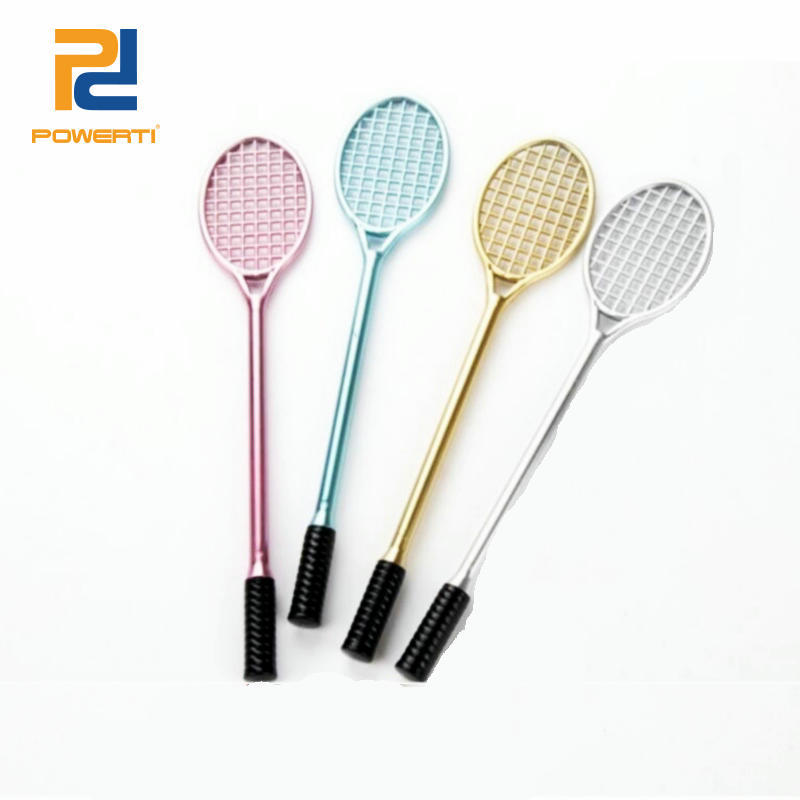 Креативная имитация ракетки для бадминтона, гелевая ручка, пластиковая ручка в форме мини-спортивной ракетки, сувенирные призы