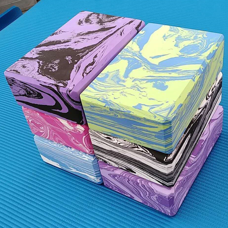 Beginner Yoga auxiliary equipment 369 standard ratio yoga brick new environmentally friendly EVA material camouflage yoga brick