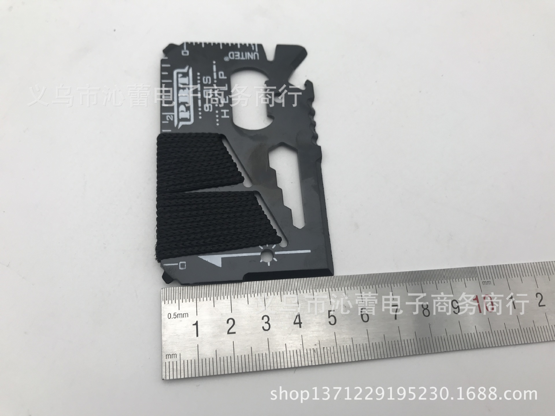 New 14-function multi-purpose combination rope wrapping knife card large Swiss Army knife card camping army knife tool card