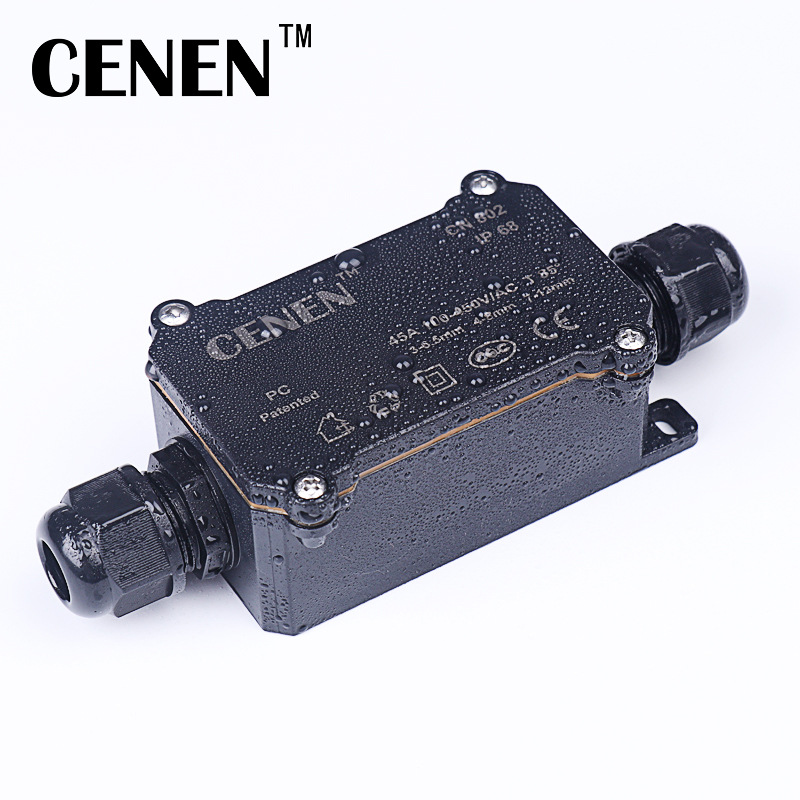 Ip68 водонепроницаемая соединительная коробка, индивидуальная, подземная, водонепроницаемая коробка, оптовая, наружная пластиковая двухходовая соединительная коробка