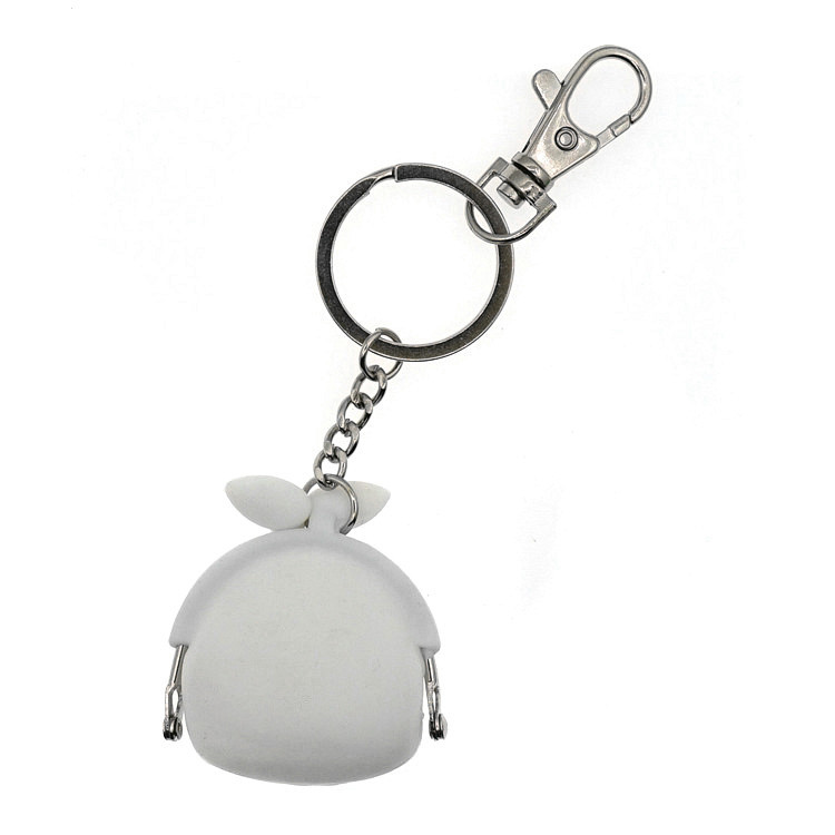 Summer New Cute Bus Coin Hand Bag Cartoon Silicone Women's Coin Purse Factory Direct Supply with Keychain