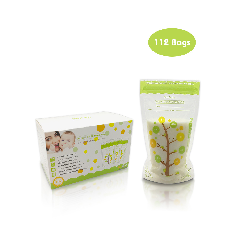 Breast milk storage bag Bimirth manufacturers 112 American breast milk bag milk bag 8oz breast milk storage bag