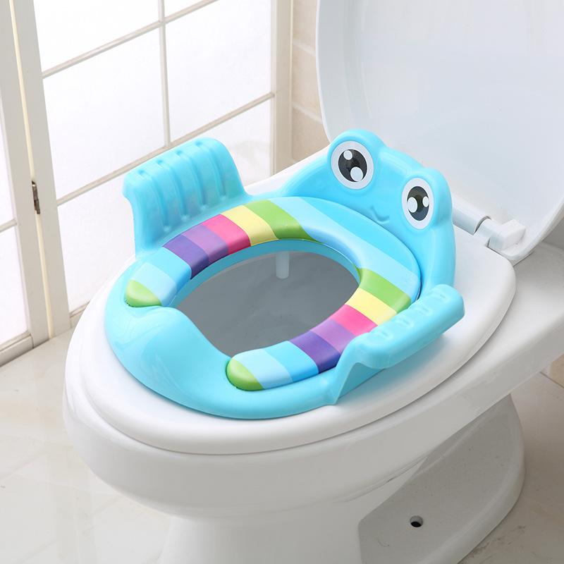 Children's large toilet seat toilet seat female Baby Baby Baby child Boy's cushion bedpan cover Ladder 1-3-6 years old