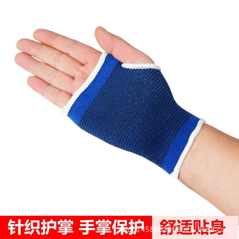 Manufacturers Sell Blue Palm Protective Breathable Warm Riding Knitted Sports Protective Gloves Sports Protective Equipment