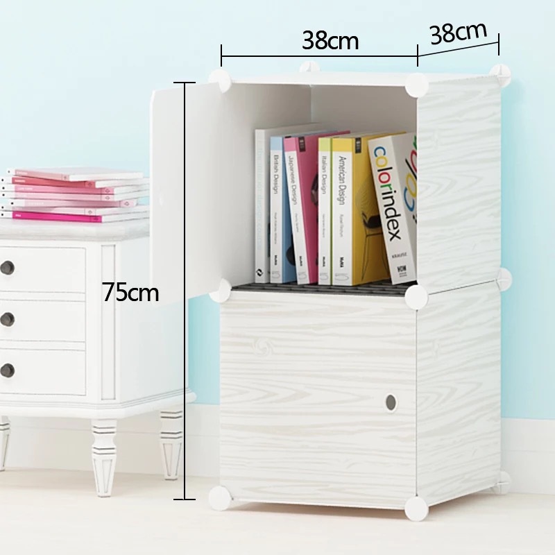 Wholesale children's creative assembly plastic storage cabinet diy magic film resin combination toy storage rack underwear box