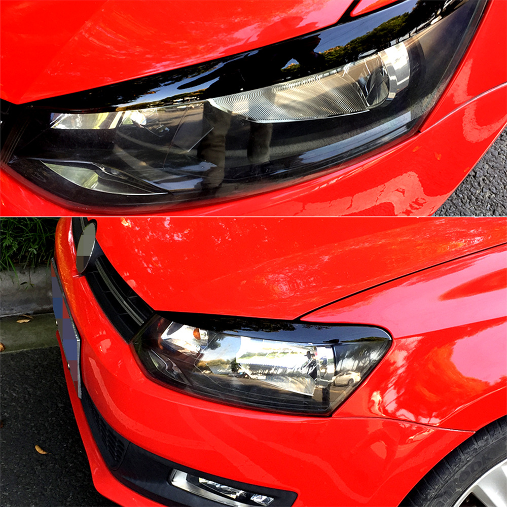 Suitable for Volkswagen's New Polo Headlight Eyebrow Stickers, New Polo Anger's Eye Eyebrow Decorative Stickers, New Polo Modified Decoration