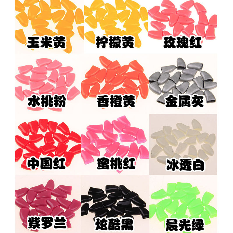Pet Dog Nail Cover Anti-Scratch Nail Cover Dog Nail Cover Anti-Scratch Cover 20 Capsules Free Glue Manufacturer Wholesale