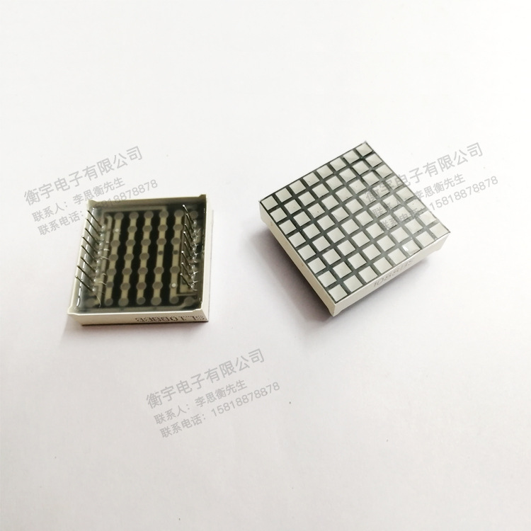 Ф 3mm 8*8 dot array 1088BS red light highlight Ф 3mm 8 * 8led dot matrix Red Light Square