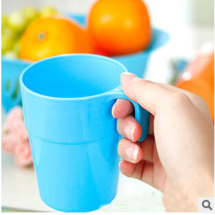 D31 Home with Ear Hanging Candy Color Plastic Cup Gargle Cup Color Tea Drink Cup Gargle Cup