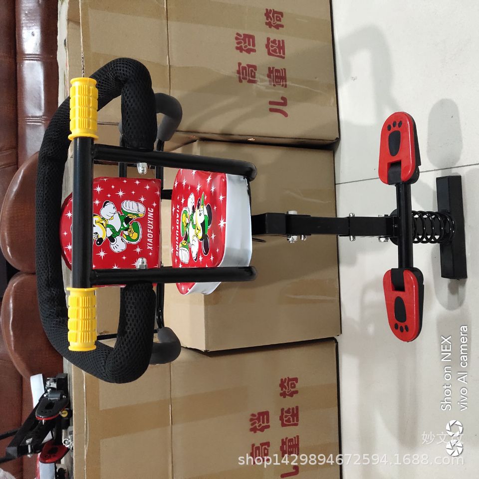 New Popular Electric Car Kidsren's Baby Safety Seat Front Full Surround Kidsren's Baby Pedal Shock-absorbing Foldableing Seat