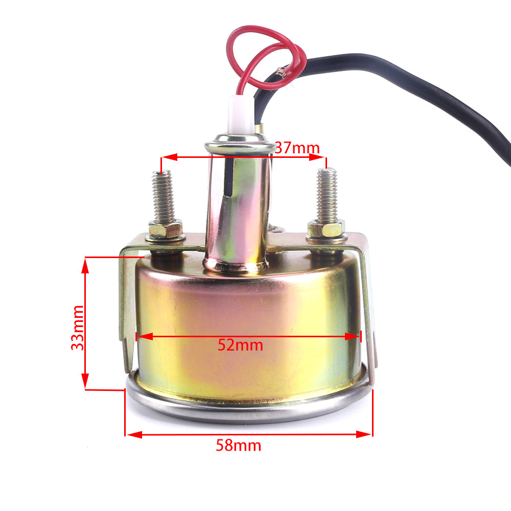 Cross-border hot selling car modification 52MM mechanical water temperature meter 100~220 F 12v Universal instrument