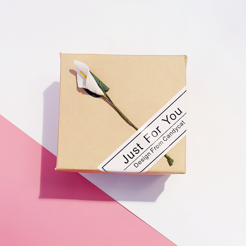 Vintage Kraft Paper Jewelry Box Bracelet Box Artistic Watch Box Scented Tea Packaging Paper Box Fresh Watch Box Gift Box