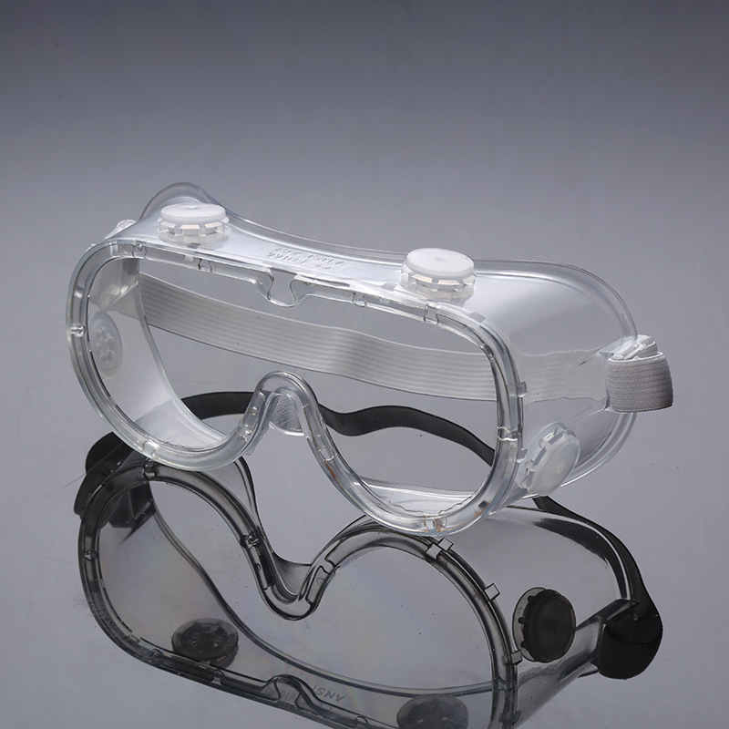 Direct supply of anti-fog elevator four beads goggles transparent goggles anti-splash multi-functional labor protection glasses wholesale