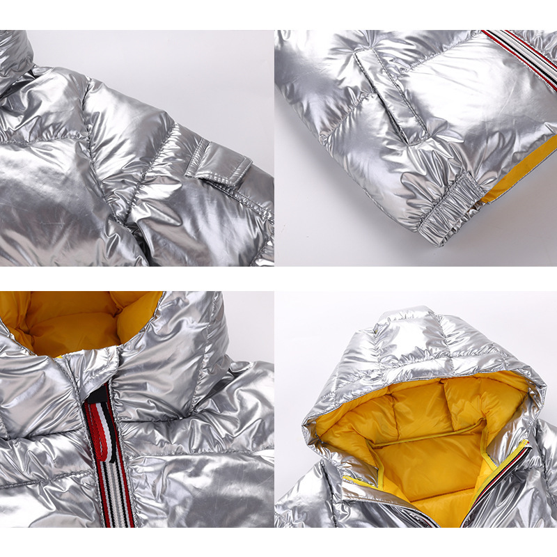 Winter New Baby Space Silver Boys and Girls Thickened Anti-Season Children's Wear Winter Clothes Children's Down Jacket