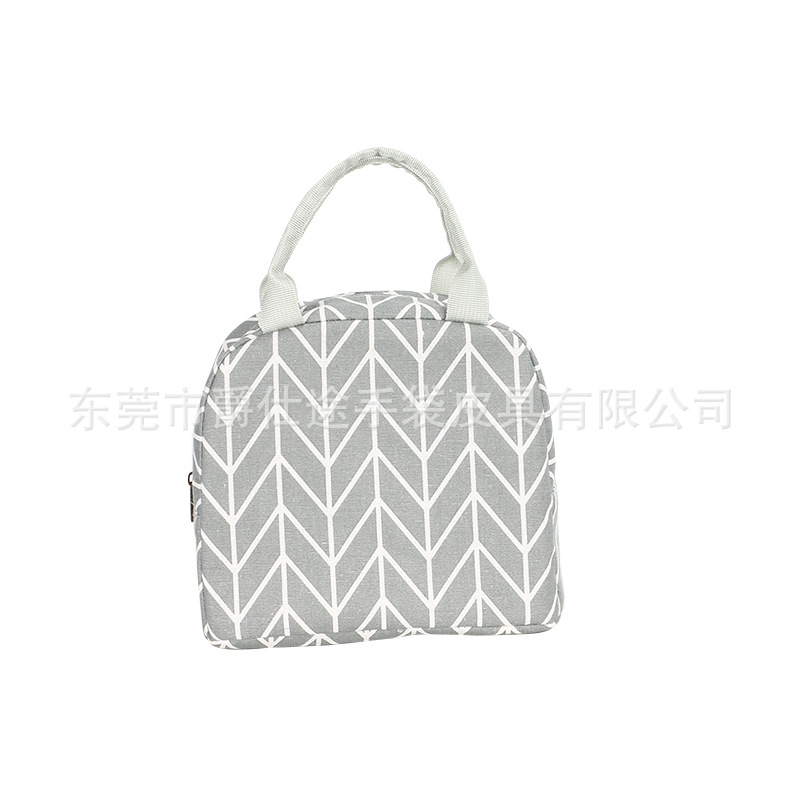 Новая модная сумка для льда, простая сумка для обеда из льна, портативная термосумка для риса