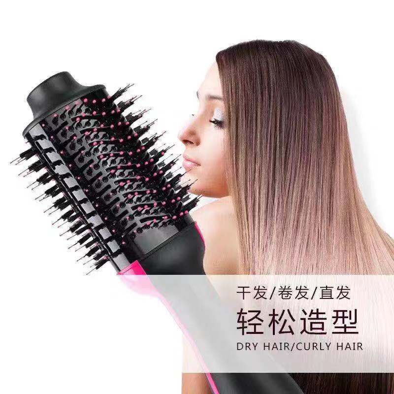 Multifunctional hot air comb factory direct sales Amazon cross-border 2-4 in 1 negative ion wet and dry hair dryer comb