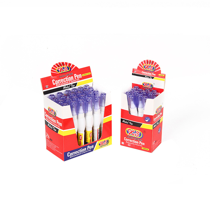 Student stationery is small and easy to carry and apply uniform correction fluid to grasp the needle tube head to learn office correction fluid
