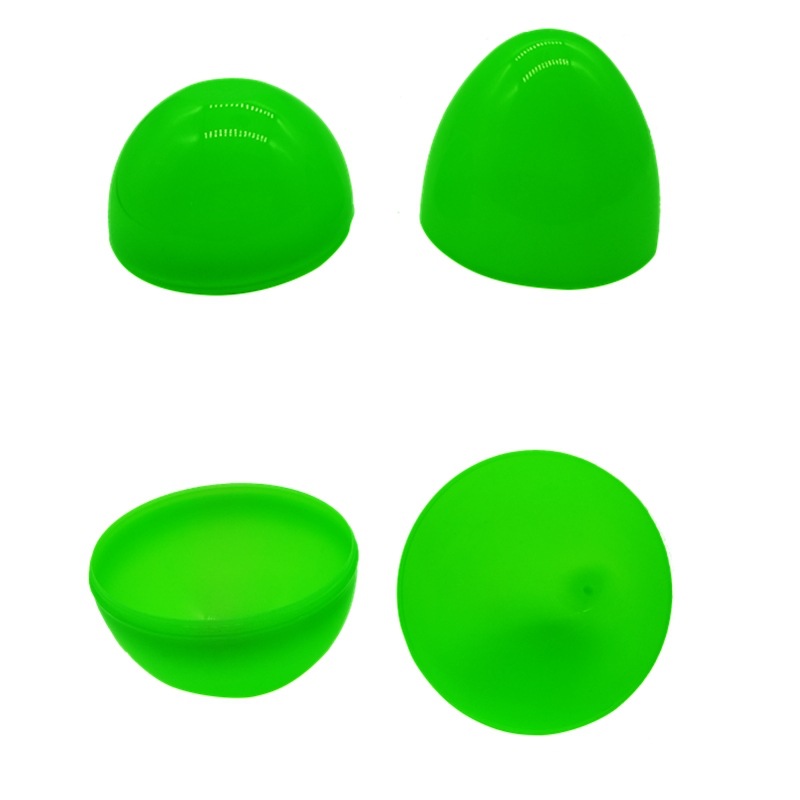 Children plastic Easter eggs 12x 8.5cm color handmade opening funny egg shell toys gift wholesale