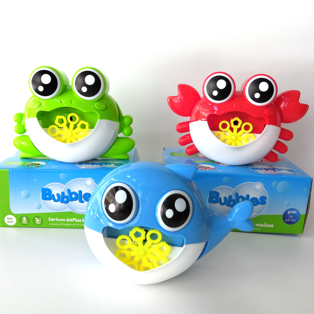 Электрическая пузырьковая машина краб с автоматическим дельфином для создания пузырьков детские летние водные игрушки
