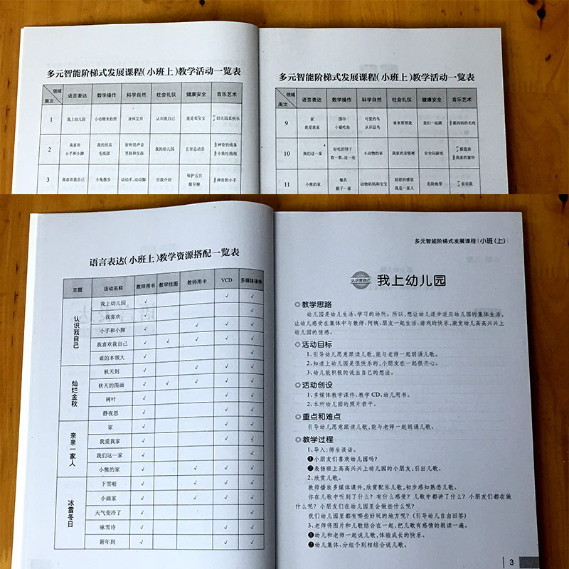 Children's Heart Nursery Kindergarten Teachers Use Books to Teach and Participate in Five Fields of Multiple Intelligence Ladder Development Curriculum Volume I