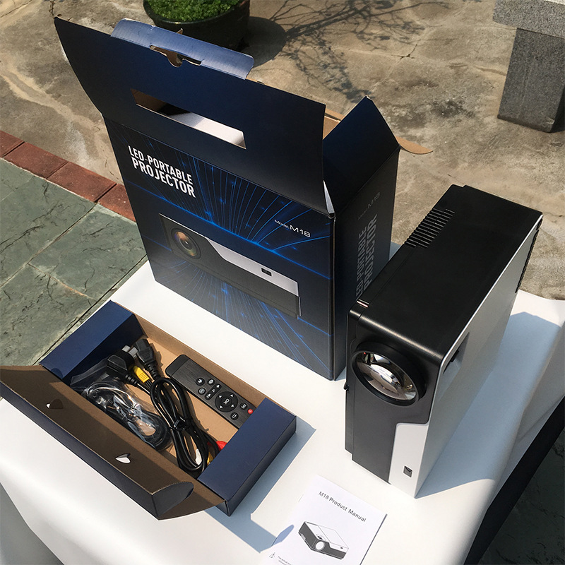 New 1080p home projector Office teaching multi-function Intelligent projector Android HD daytime direct projection